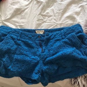 Blue Lacey shorts
